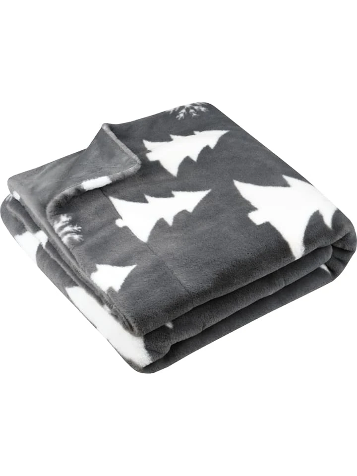 STOF France Plaid "Arctik" In Grau - (L)160 X (B)130 Cm