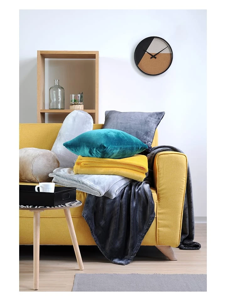 STOF France Plaid "Doudou" In Senf - (L)160 X (B)130 Cm – Bild 2