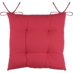 STOF France Sitzkissen "Pauline" In Rot/ Grau - (L)40 X (B)40 Cm