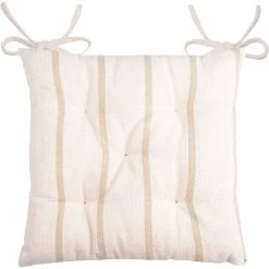 STOF France Sitzkissen "St. Tropez" In Hellbraun/ Beige - (L)40 X (B)40 Cm