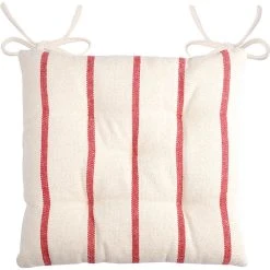 STOF France Sitzkissen "St. Tropez" In Rot/ Beige - (L)40 X (B)40 Cm