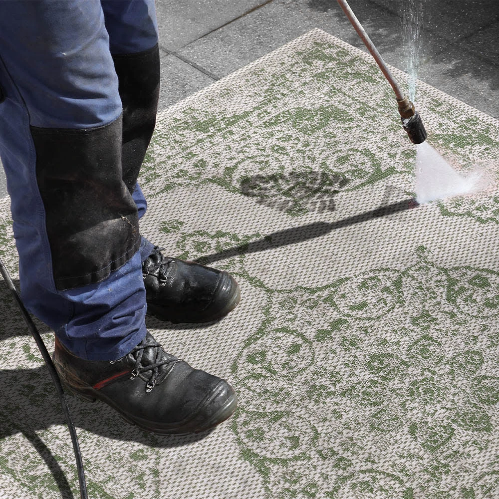 Teppich Boss In- Und Outdoor Teppich Burma Creme/grün – Bild 5