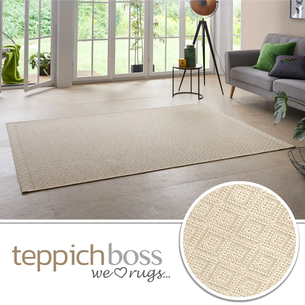 Teppich Boss In- Und Outdoor Teppich Capri Champagne – Bild 2