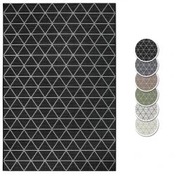 Teppich Boss In- Und Outdoor Teppich Costa Schwarz/creme