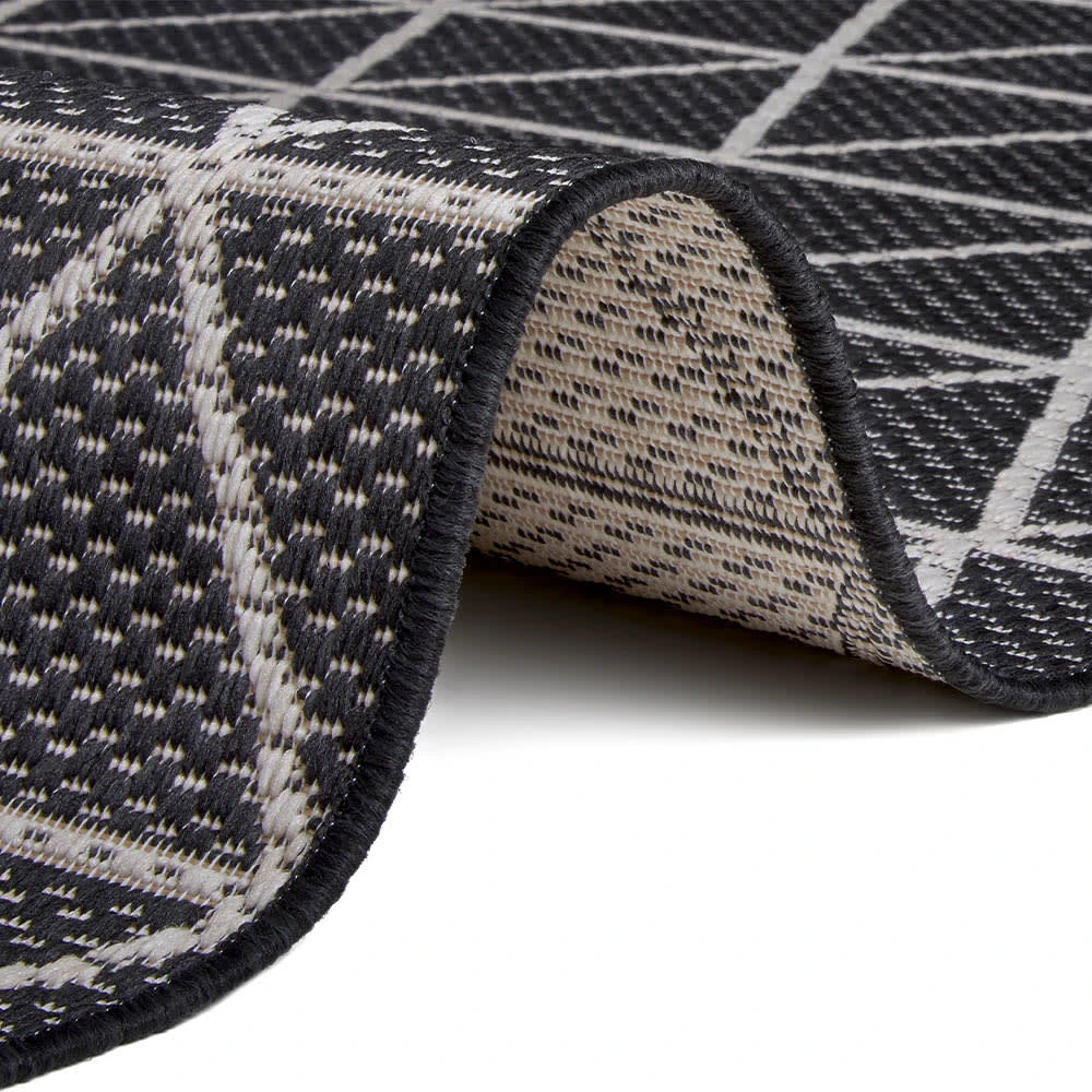 Teppich Boss In- Und Outdoor Teppich Costa Schwarz/creme â Bild 4