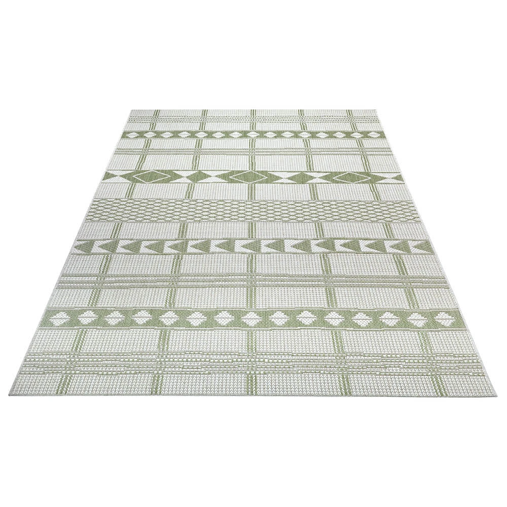 Teppich Boss In- Und Outdoor Teppich Haiti Grün/creme – Bild 3