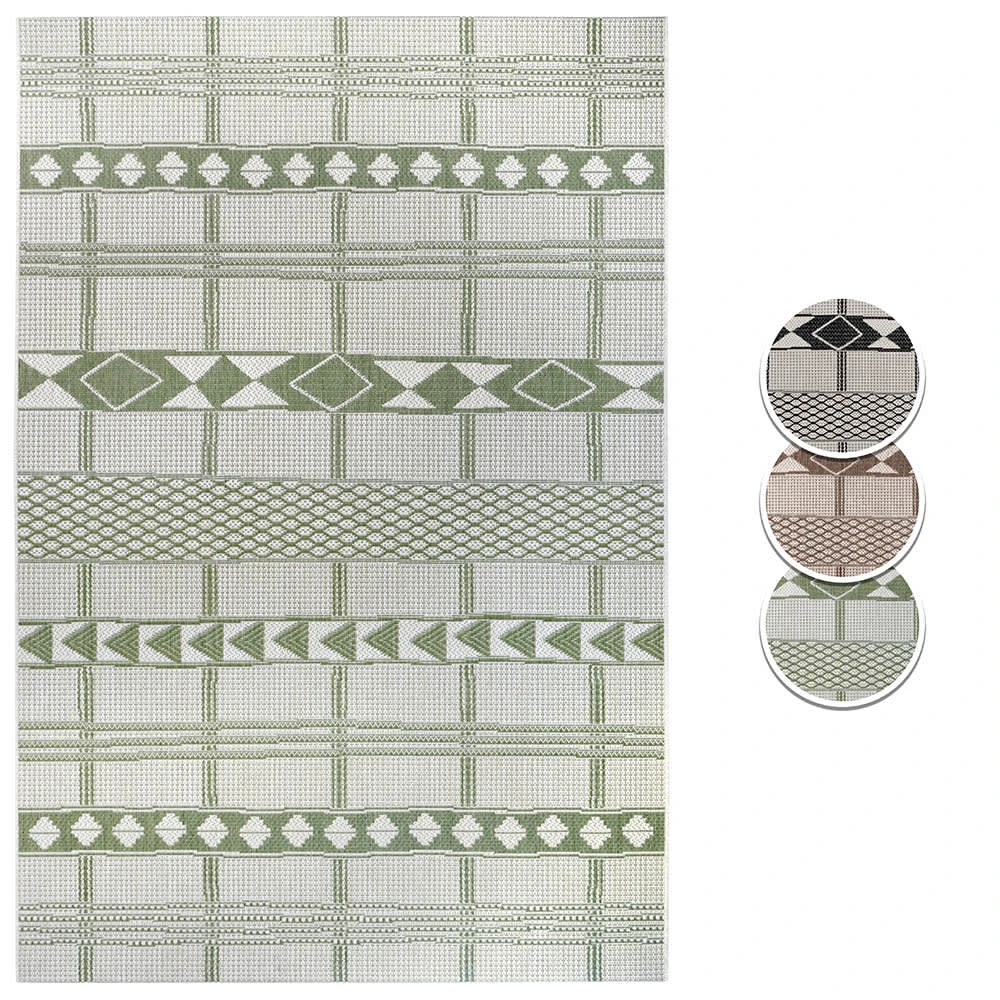 Teppich Boss In- Und Outdoor Teppich Haiti Grün/creme