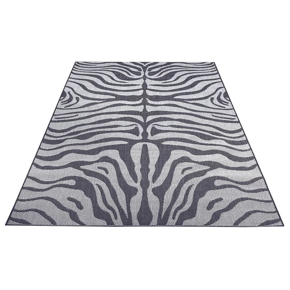 Teppich Boss In- Und Outdoor Teppich Zebra Grau/hellgrau – Bild 3