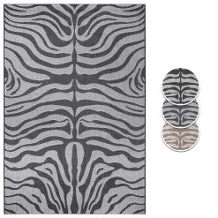 Teppich Boss In- Und Outdoor Teppich Zebra Grau/hellgrau