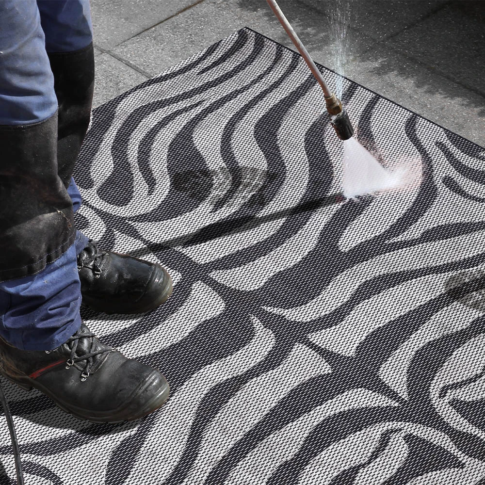 Teppich Boss In- Und Outdoor Teppich Zebra Grau/hellgrau – Bild 5