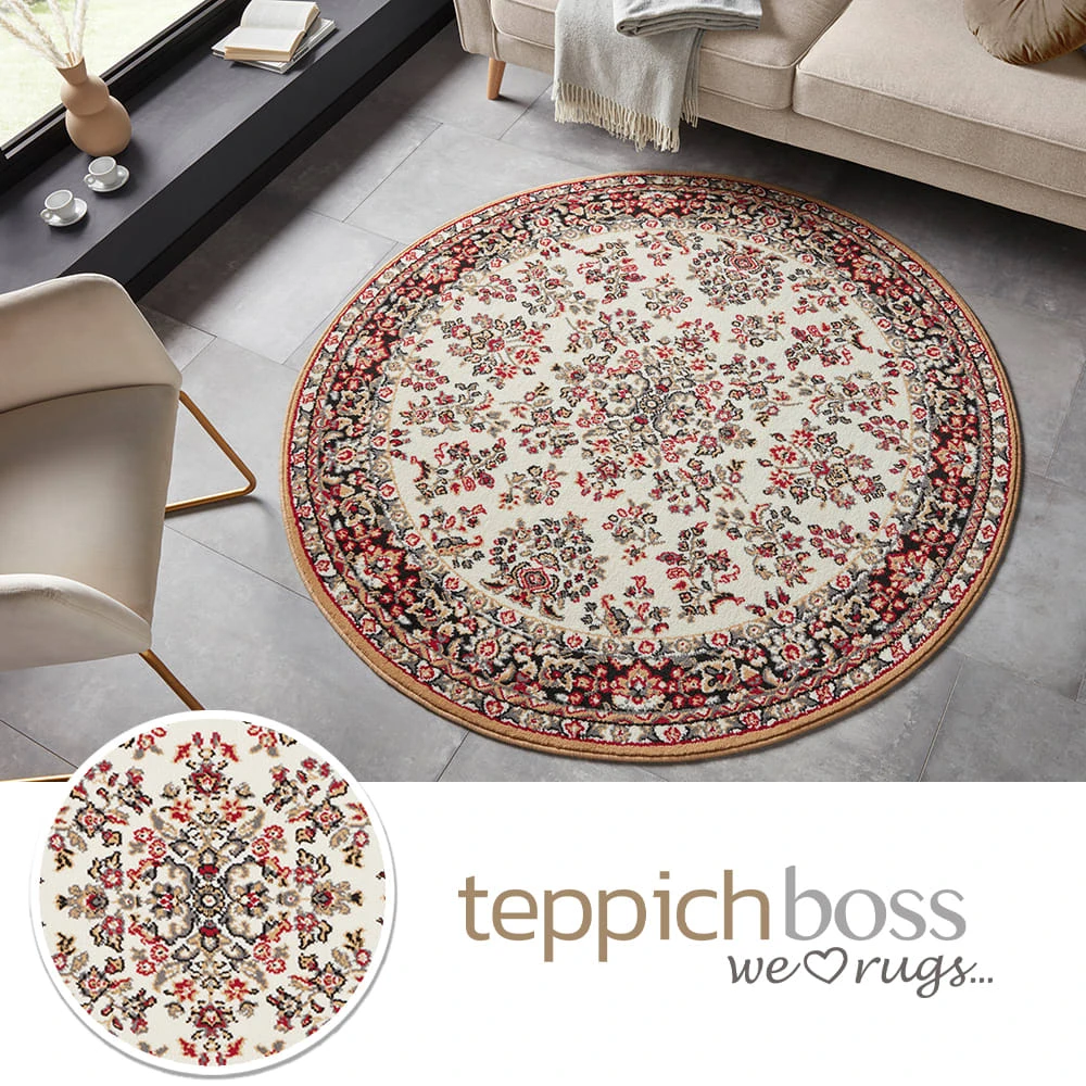 Teppich Boss Kurzflor Orient Teppich Zabul Creme/gold – Bild 2