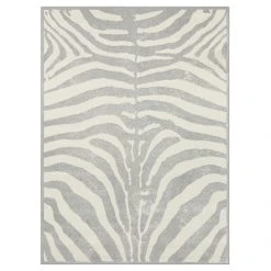 Teppich Boss Kurzflor Teppich Zebra Creme/grau