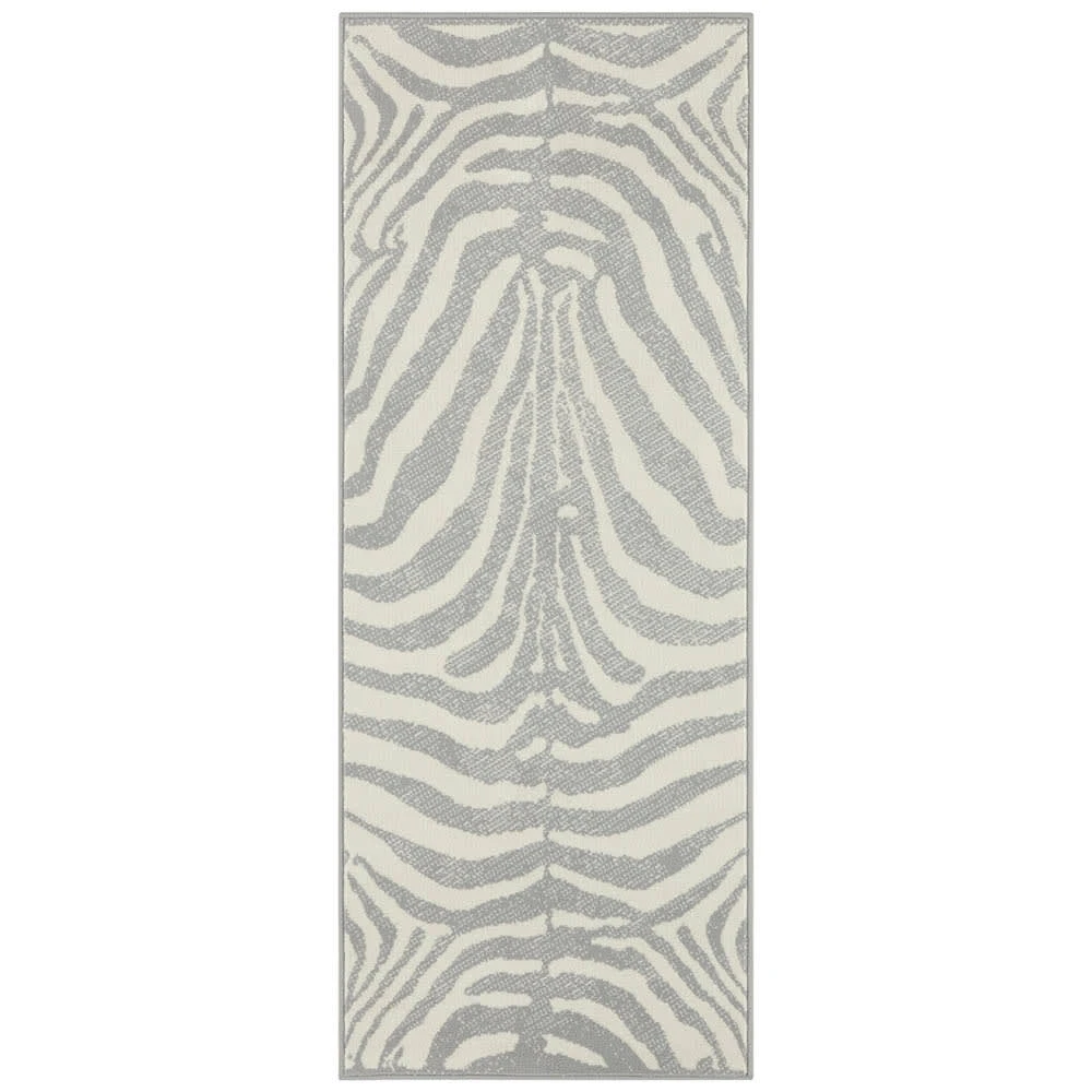 Teppich Boss Kurzflor Teppich Zebra Creme/grau – Bild 4
