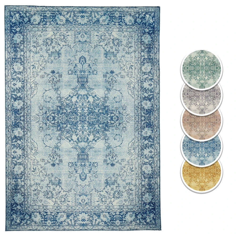 Teppich Boss Orientalischer Design Teppich LAKABI Hellblau