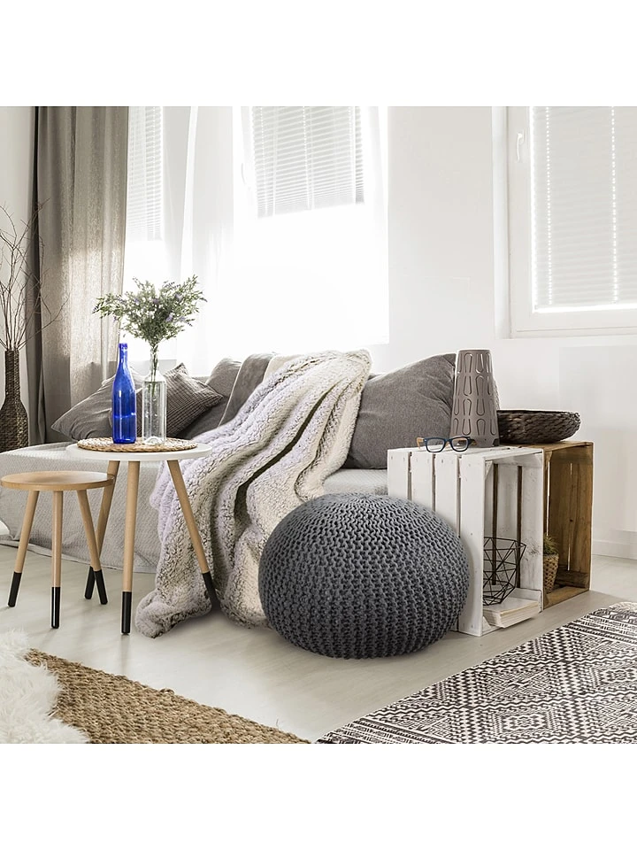 The Home Deco Factory Plaid In Grau - (L)150 X (B)120 Cm – Bild 3