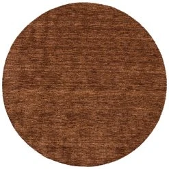 THEKO Natur Teppich Indo Gabbeh Ella Rund In Braun