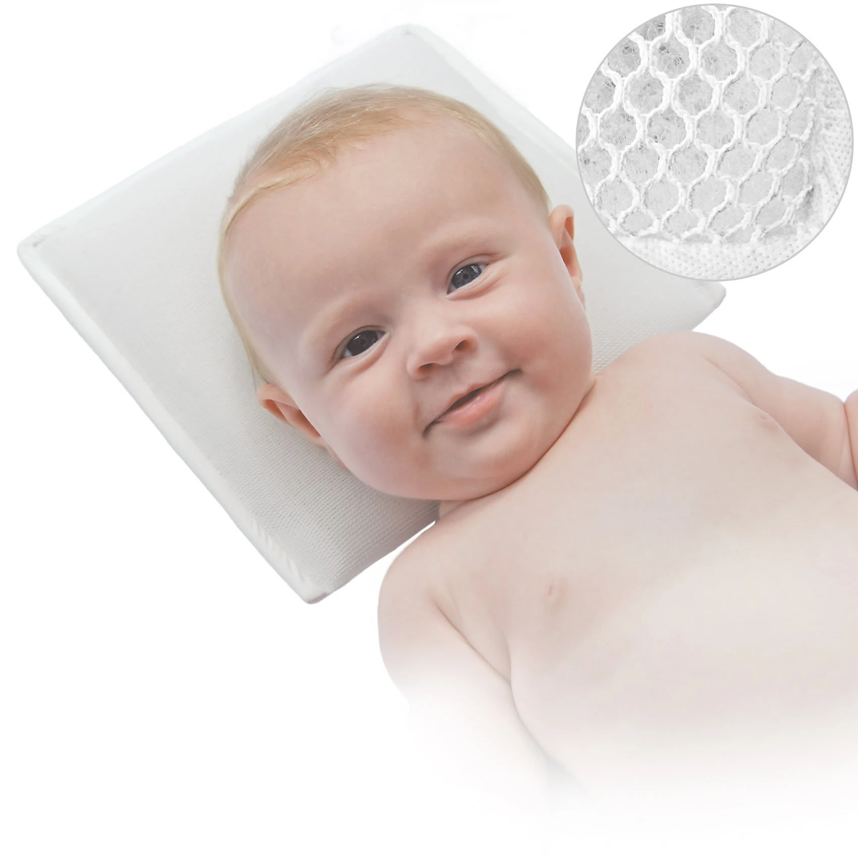 THERALINE Babykopfkissen Mit High-Tech Abstandsgewebe â Bild 2