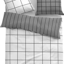 Tom Tailor Wendebettwäsche In Weiß-schwarz-grau