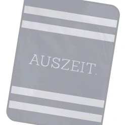 TRAUMHELDEN Decke / Fleecedecke "Auszeit / Streifen" In Grau