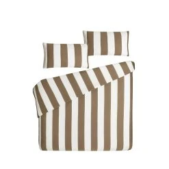 Traumschlaf Bettwäsche Blockstreifen In Cappuccino