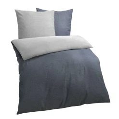 Traumschlaf Bettwäsche Melangebiber In Anthrazit-grau