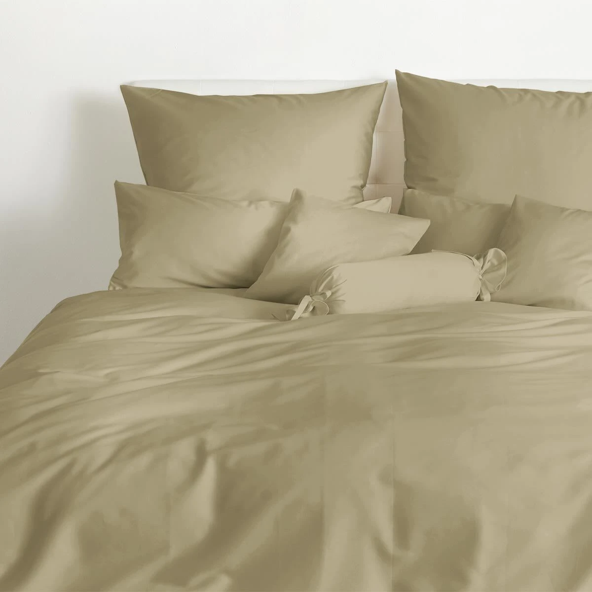 Traumschlaf Bettwäsche Uni In Cappucino – Bild 2