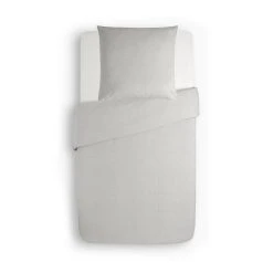 Traumschlaf Bettwäsche Uni Melange Porto In Grau
