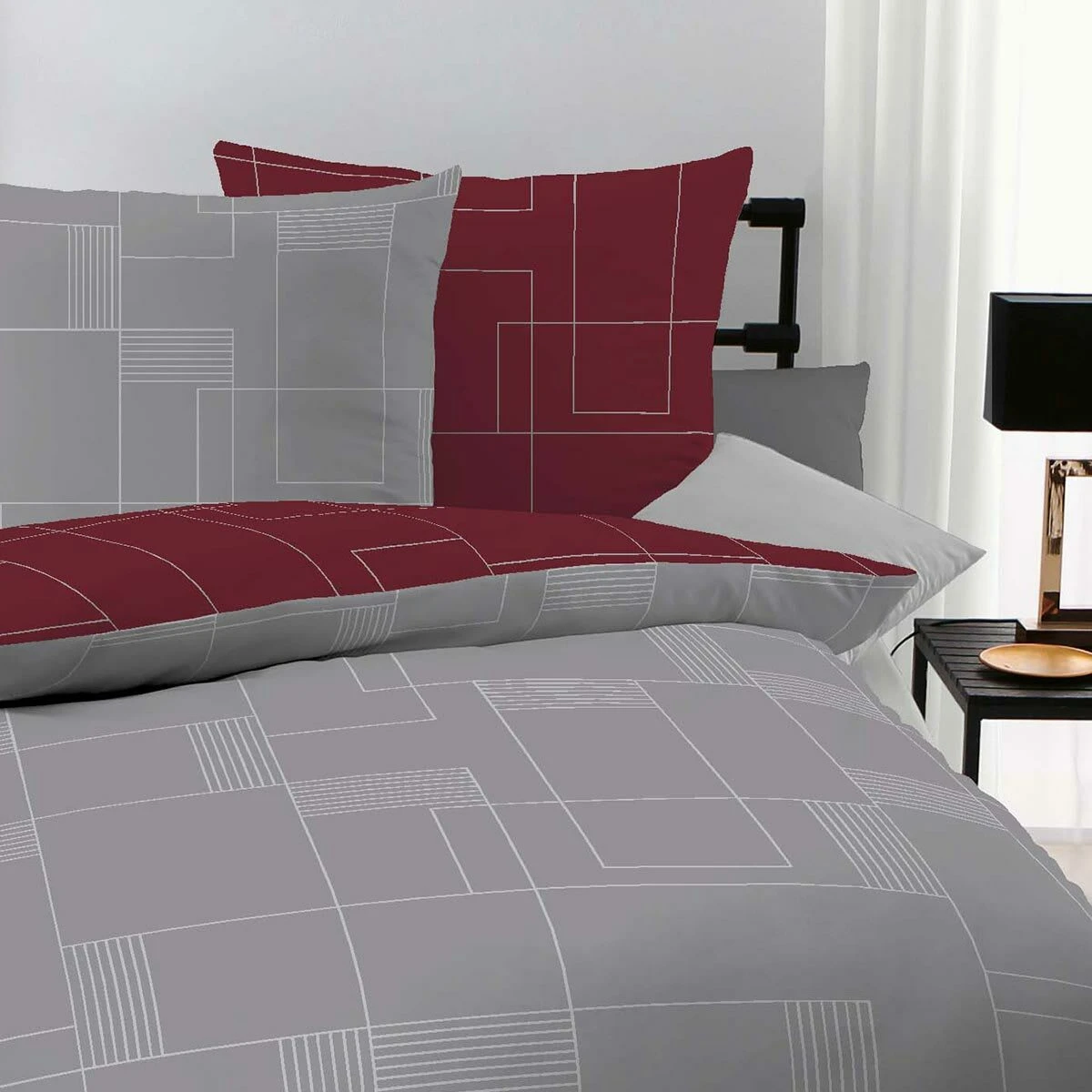 Traumschlaf Bettwäsche Uptown In Rubin – Bild 2