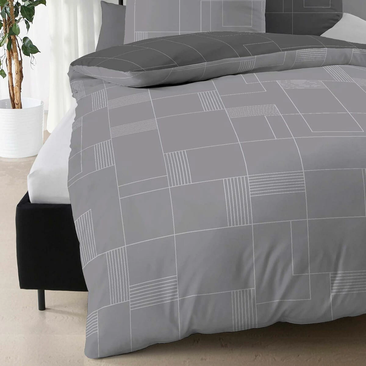 Traumschlaf Bettwäsche Uptown In Zinn – Bild 3