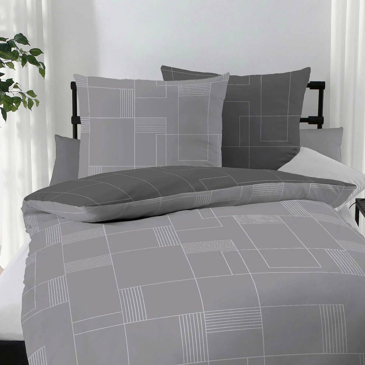 Traumschlaf Bettwäsche Uptown In Zinn