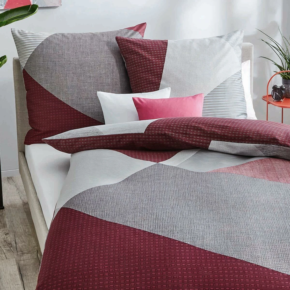 Traumschlaf Bettwäsche Vista In Rubin – Bild 3