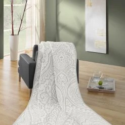 Traumschloss Cotton Home Wohndecke Swinging In Weiß