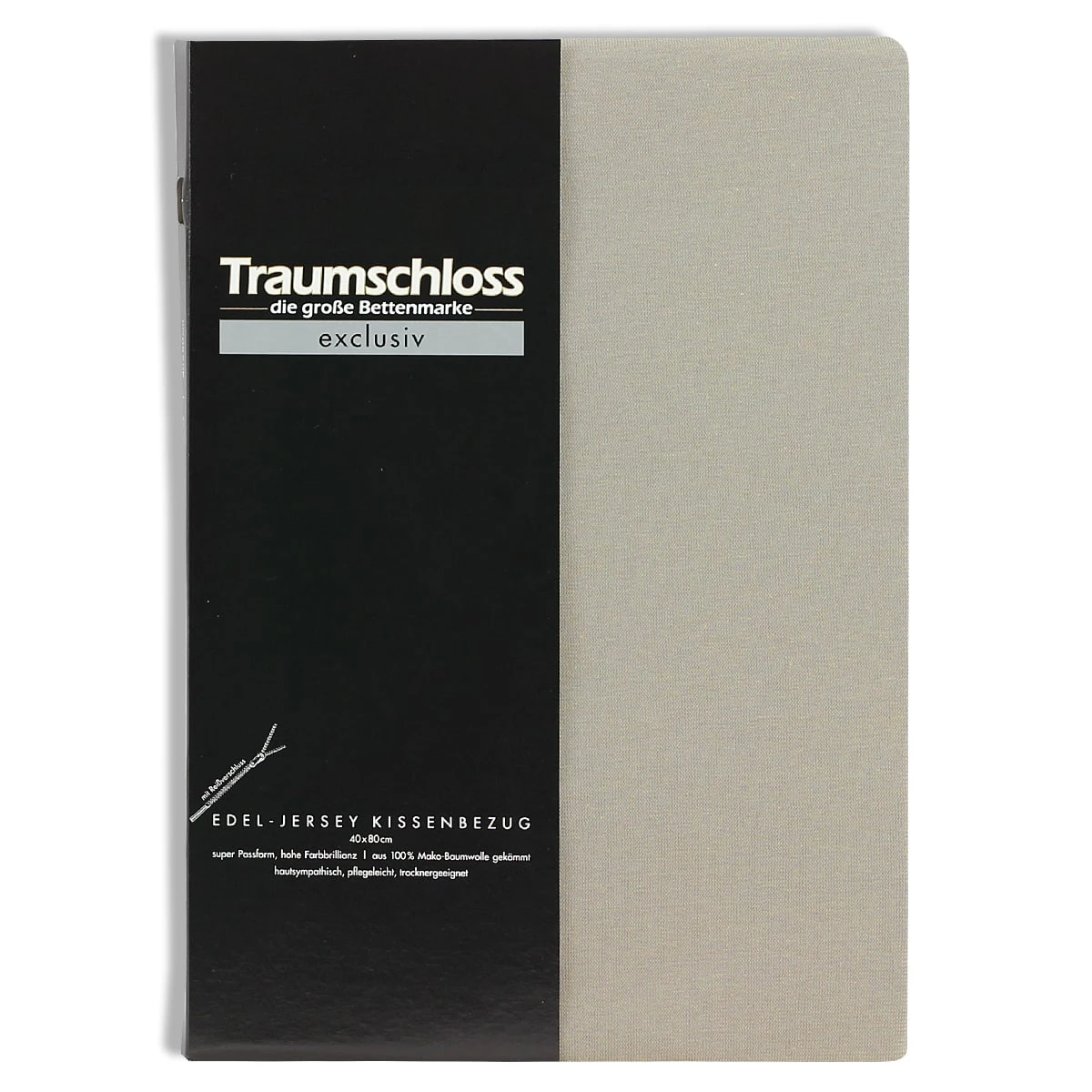 Traumschloss Exclusiv Edel-Jersey Kissenbezug In Kiesel – Bild 2