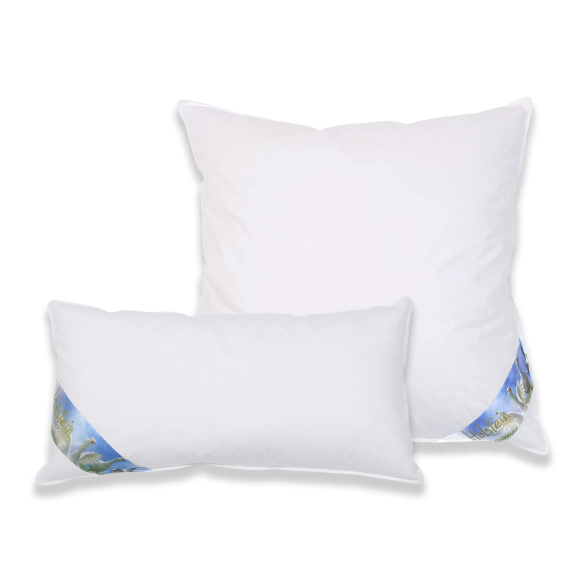 Traumschloss Holstein Daunen Doppelkammer Kopfkissen In Weiß