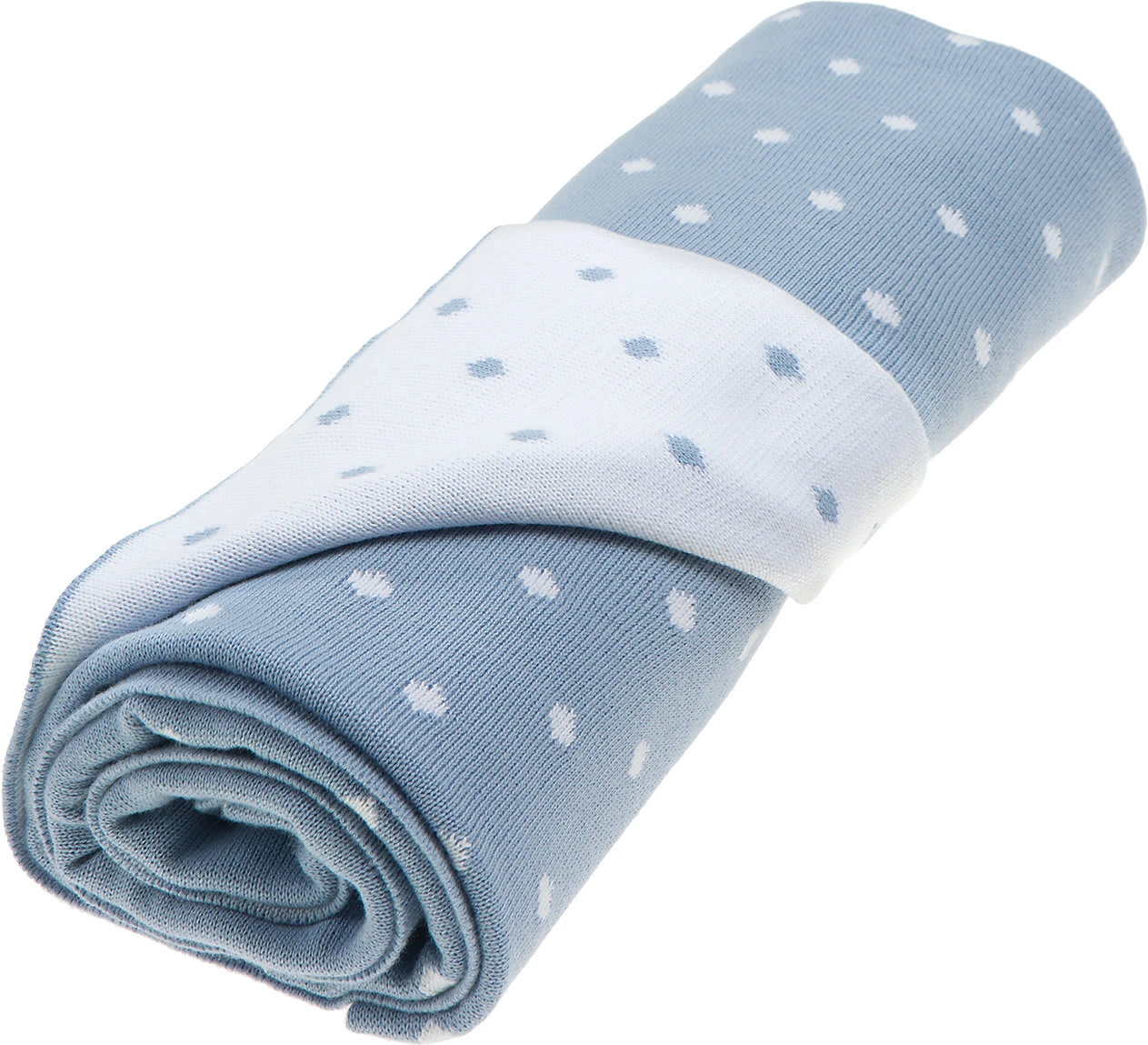 Vinter & Bloom Dots Decke ÖKO "Placid Blue"