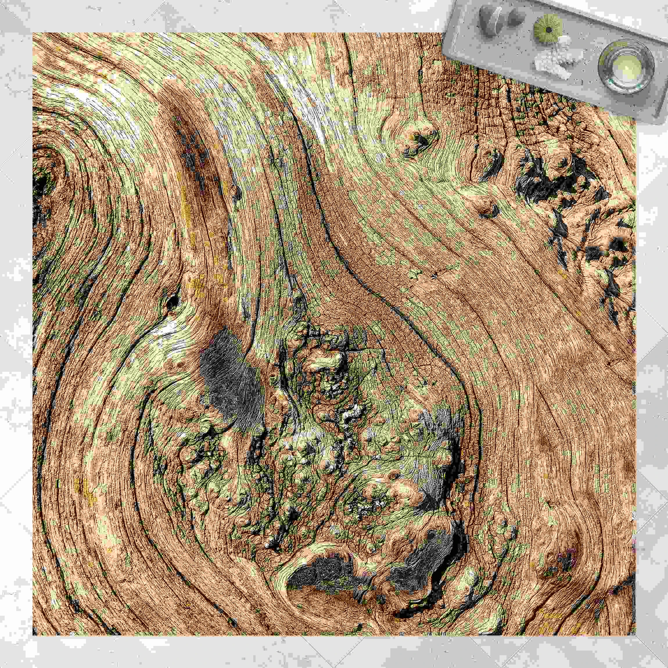 WallArt Vinyl-Teppich - Alte Holzstruktur In Braun – Bild 2