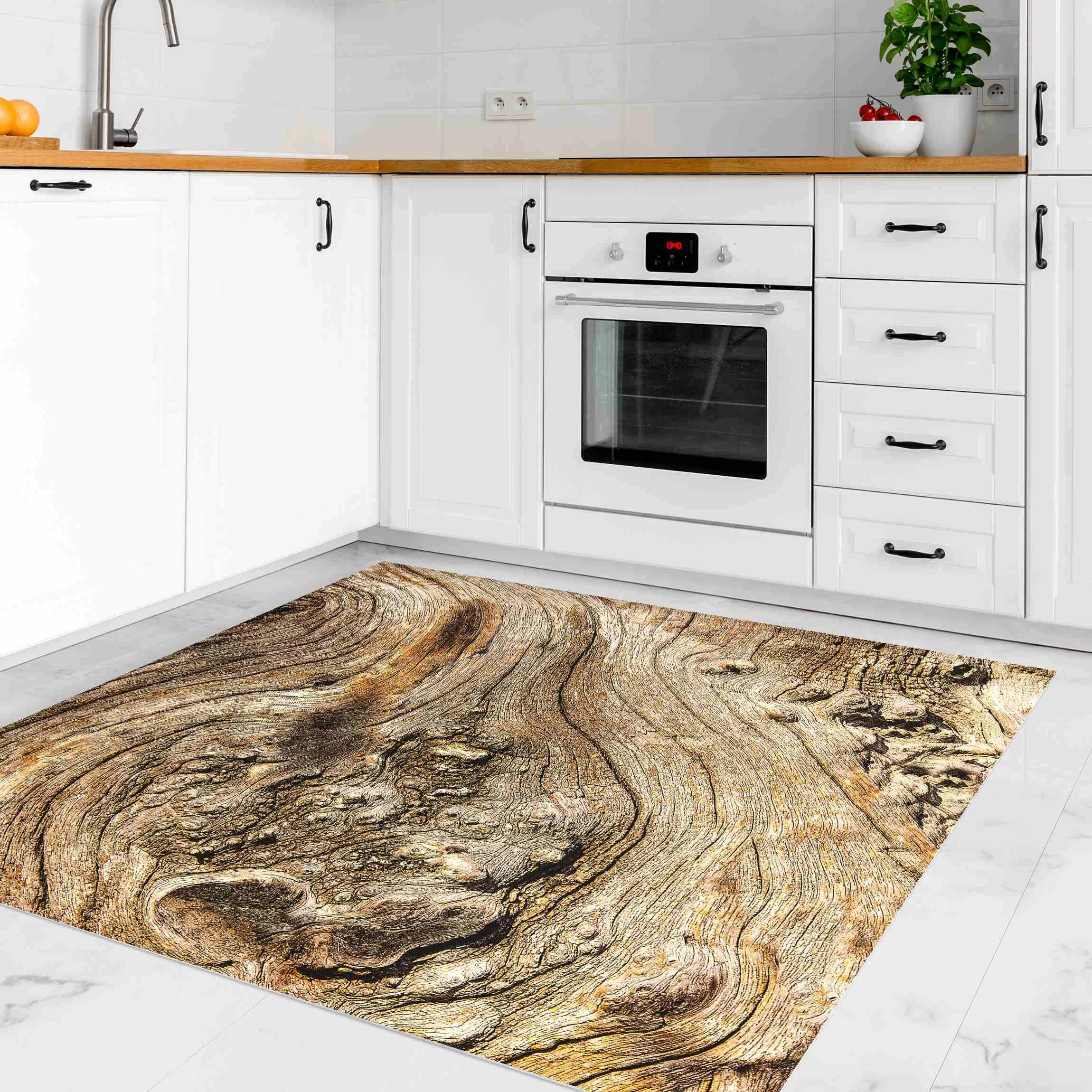 WallArt Vinyl-Teppich - Alte Holzstruktur In Braun – Bild 4