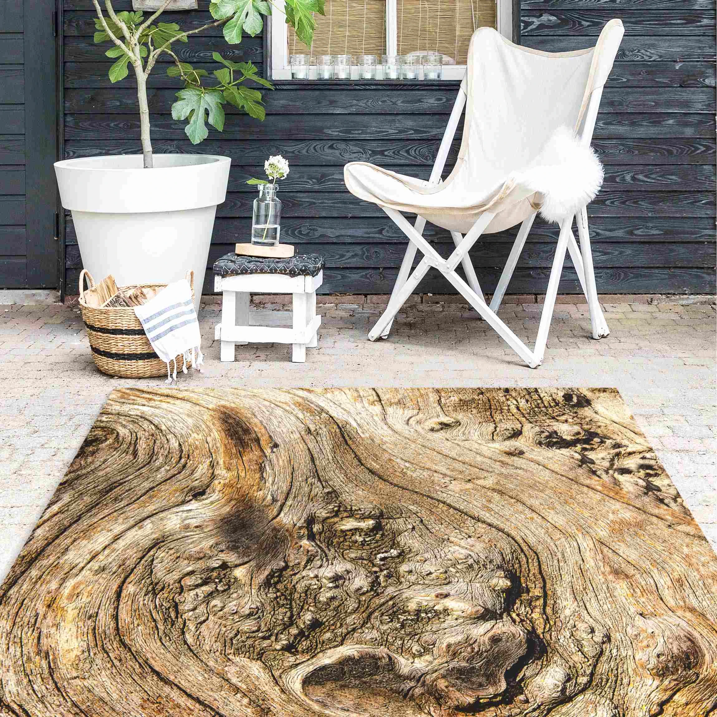 WallArt Vinyl-Teppich - Alte Holzstruktur In Braun – Bild 5