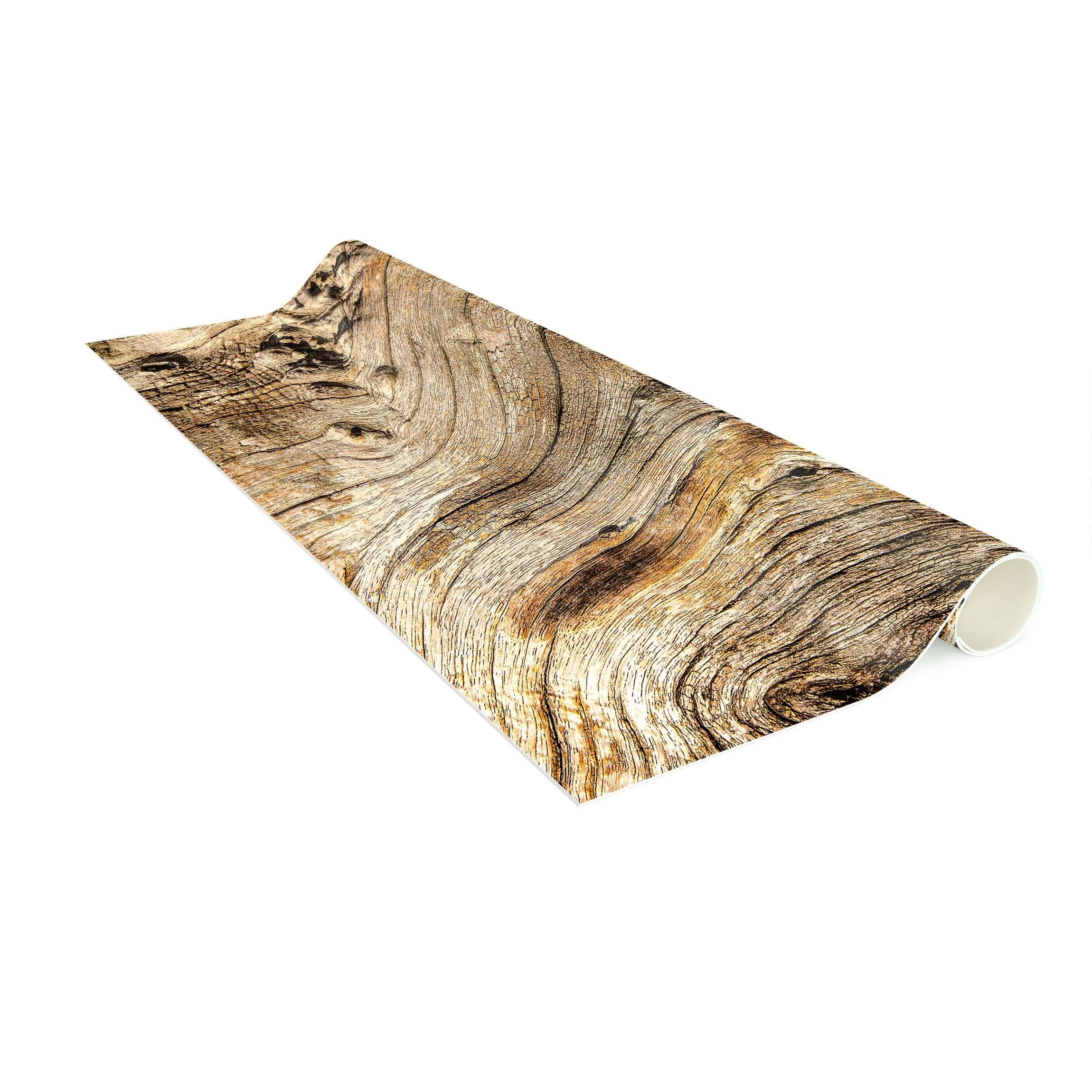 WallArt Vinyl-Teppich - Alte Holzstruktur In Braun – Bild 6