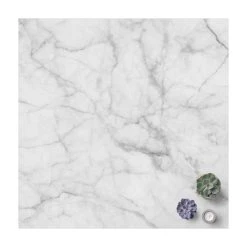 WallArt Vinyl-Teppich - Bianco Carrara In Weiß