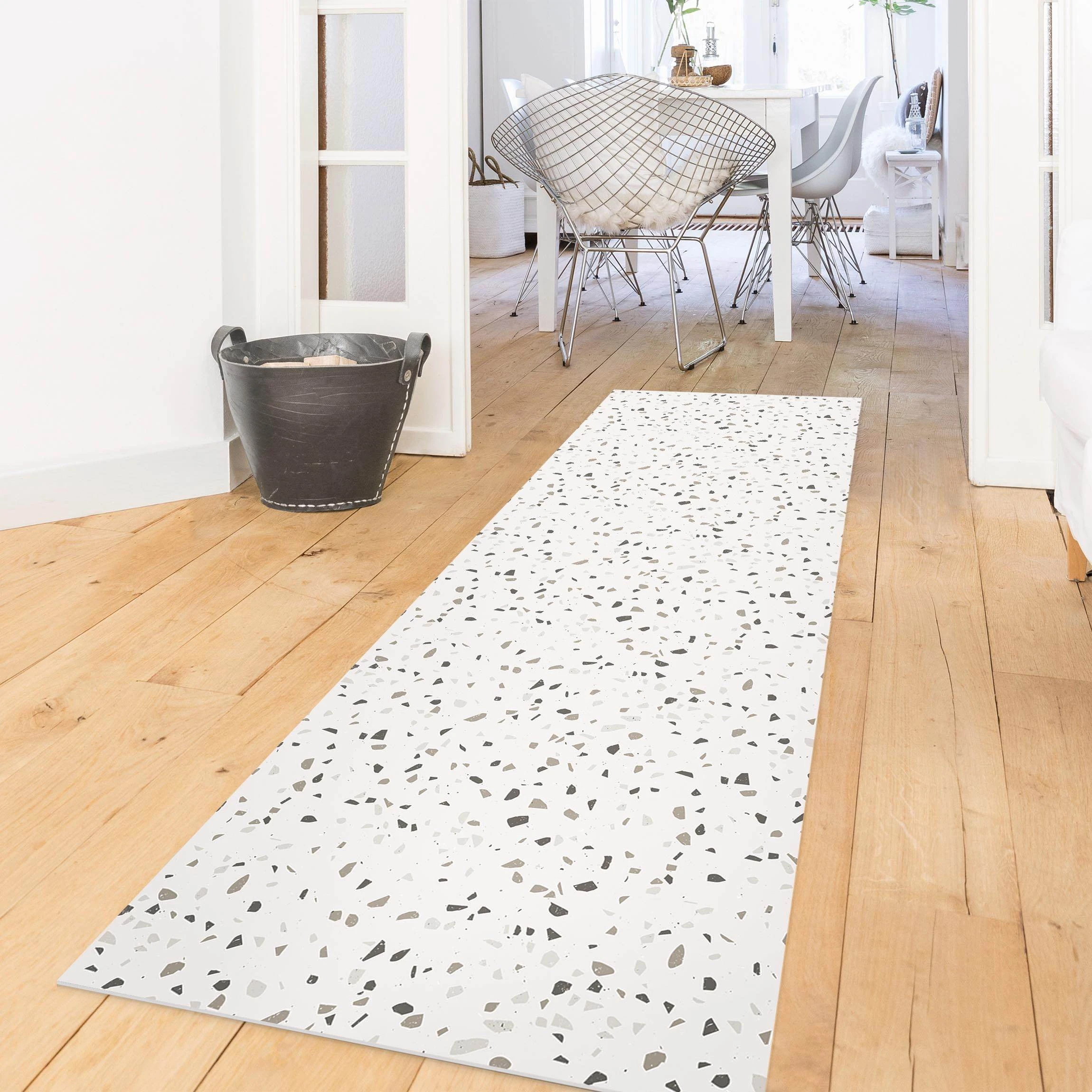 WallArt Vinyl-Teppich - Detailliertes Terrazzo Muster Pompeji In Grau – Bild 4