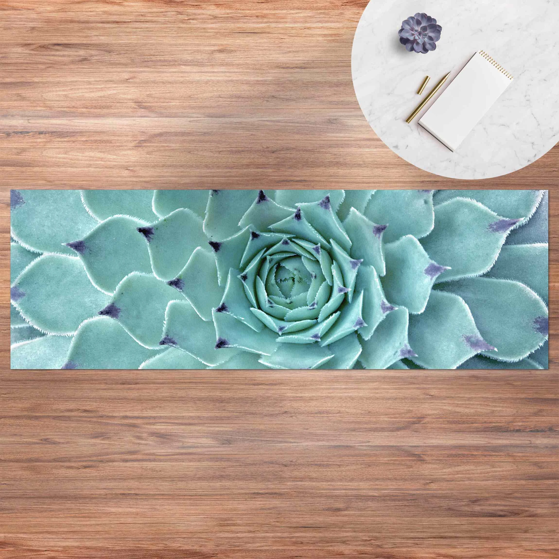 WallArt Vinyl-Teppich - Kaktus Agave In Türkis – Bild 3