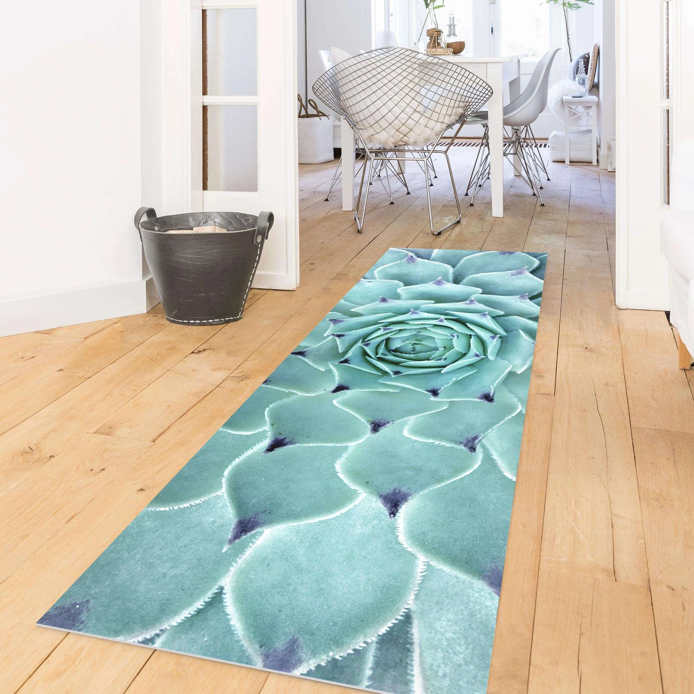 WallArt Vinyl-Teppich - Kaktus Agave In Türkis – Bild 4