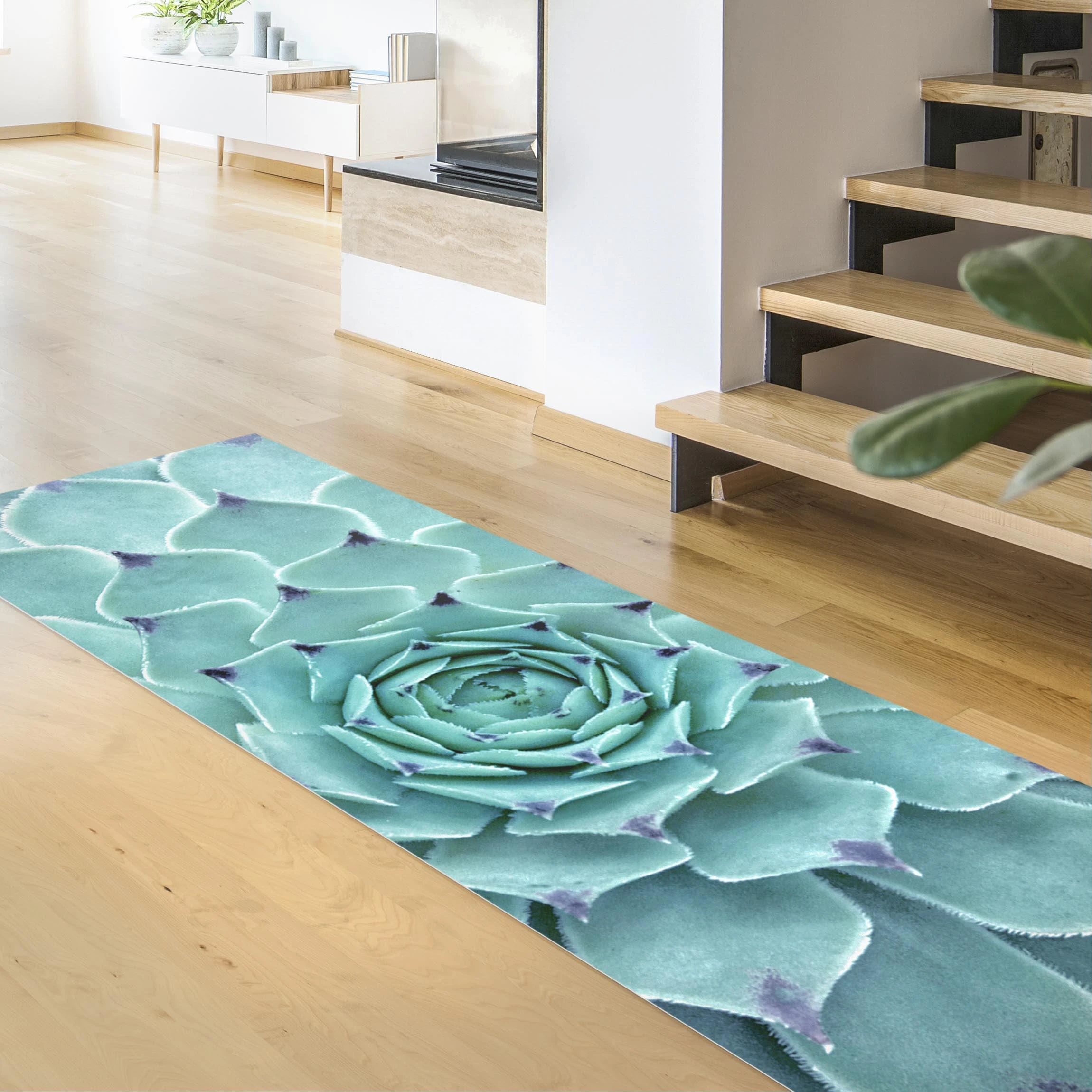 WallArt Vinyl-Teppich - Kaktus Agave In Türkis – Bild 5