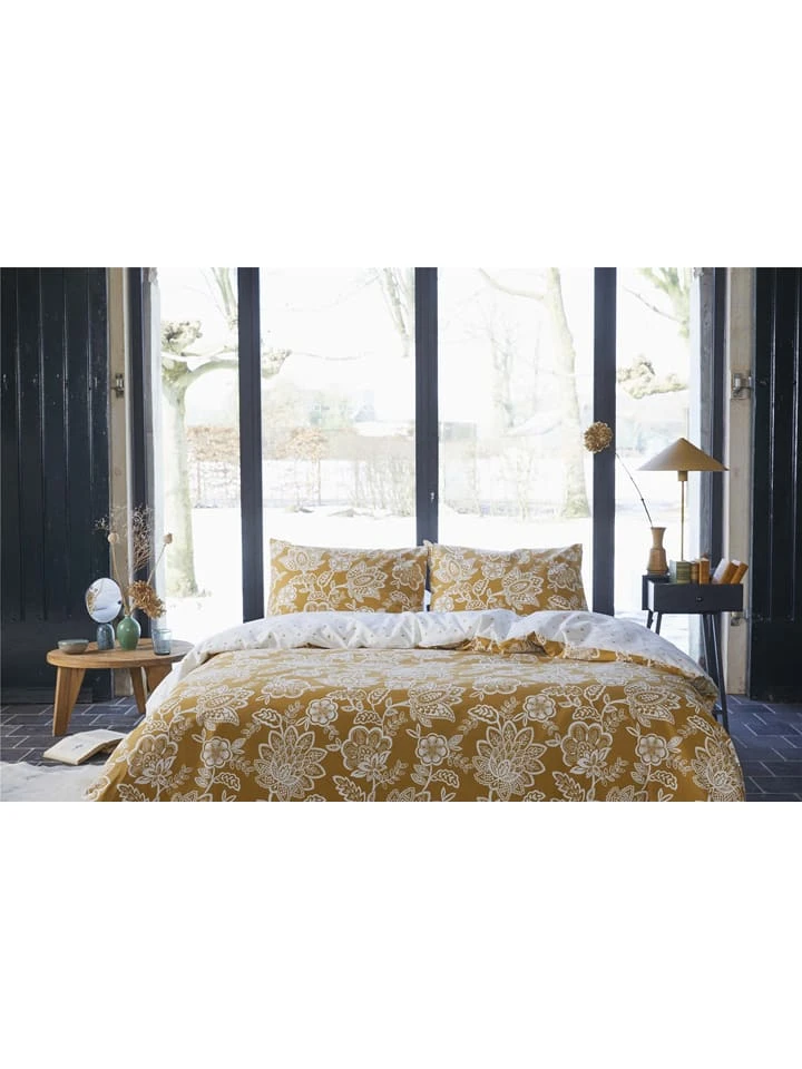 Walra Bettwäsche-Set "Country Love" In Cognac/ Weiß – Bild 2