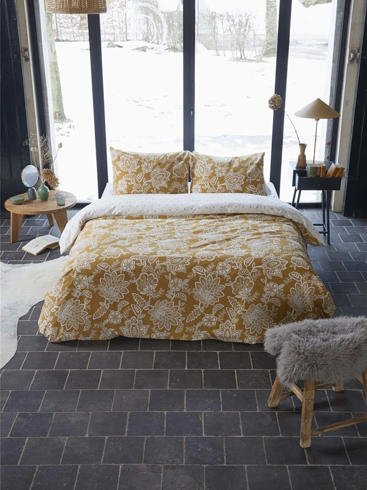 Walra Bettwäsche-Set "Country Love" In Cognac/ Weiß – Bild 4