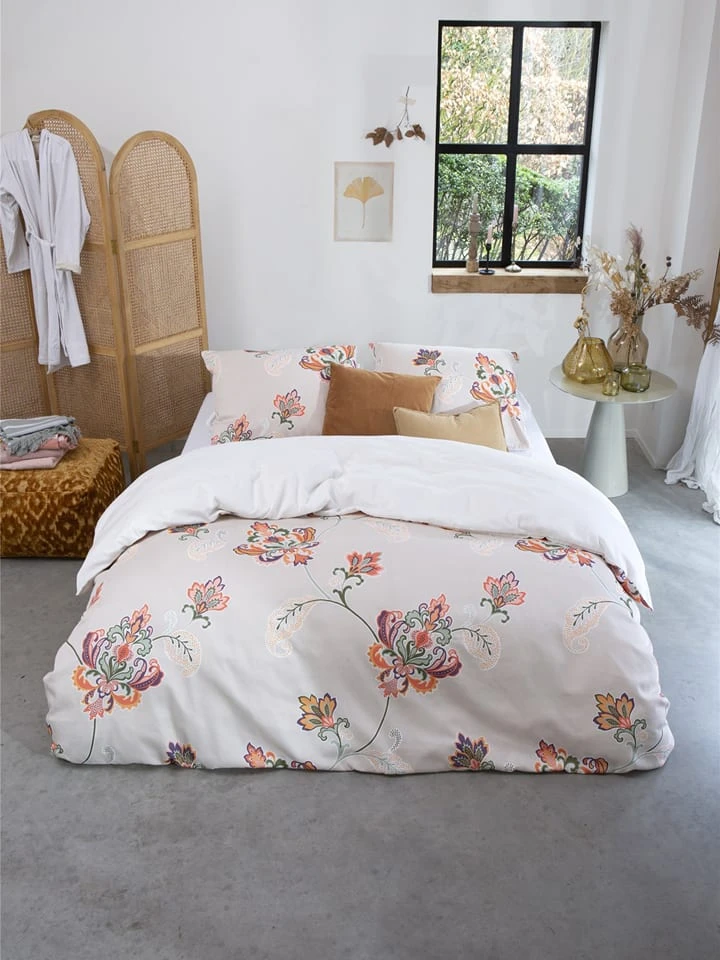 Walra Bettwäsche-Set "Graceful Flowers" In Creme/ Bunt – Bild 2