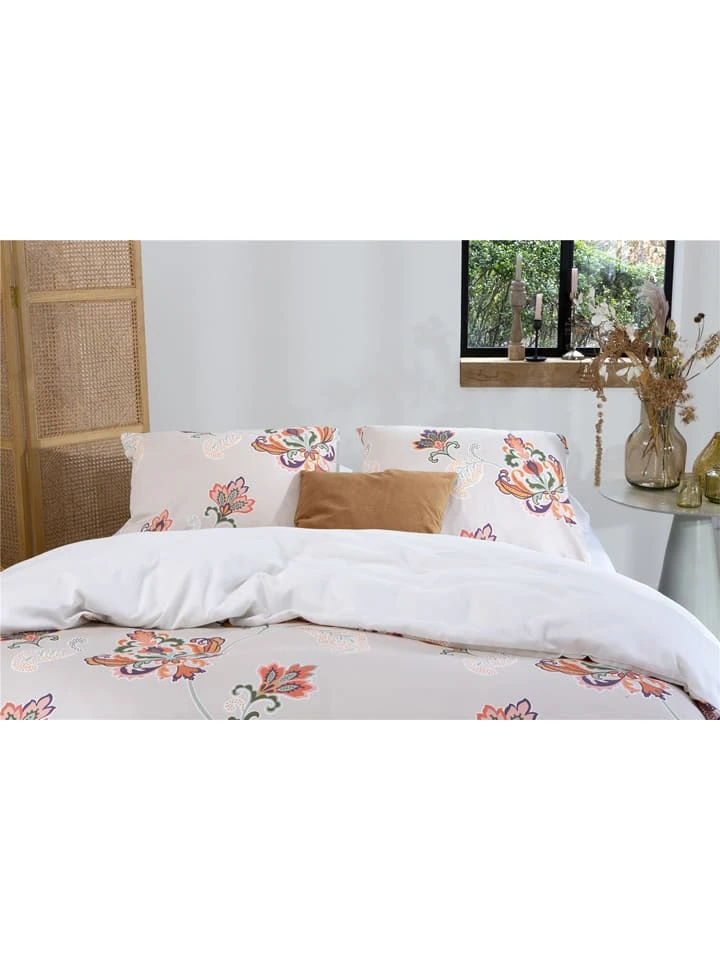 Walra Bettwäsche-Set "Graceful Flowers" In Creme/ Bunt – Bild 4