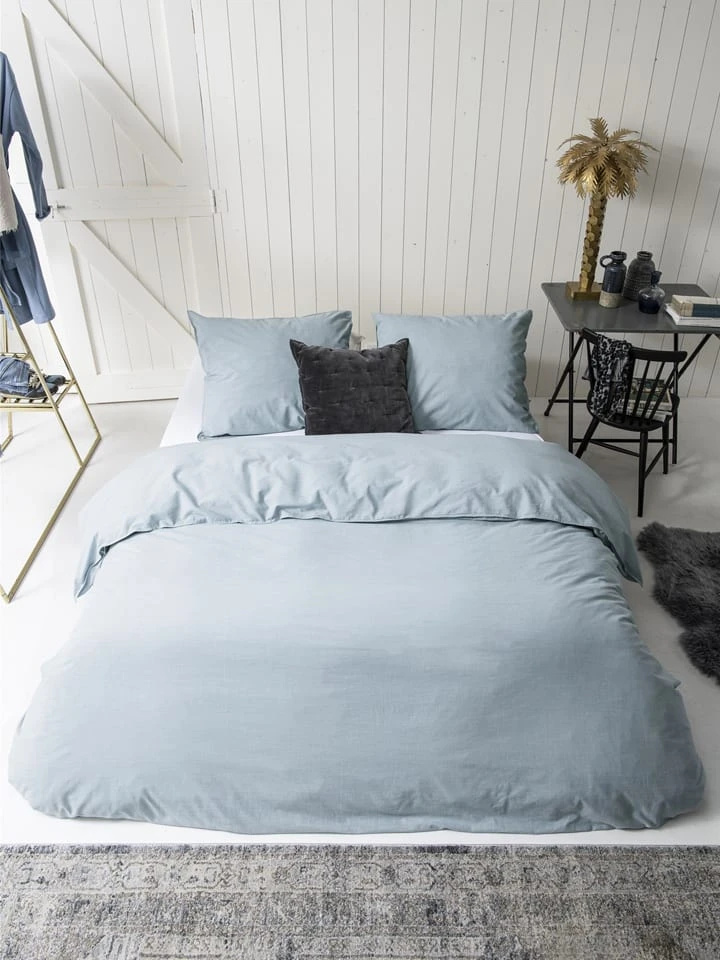 Walra Bettwäsche-Set "Vintage" In Hellblau – Bild 2