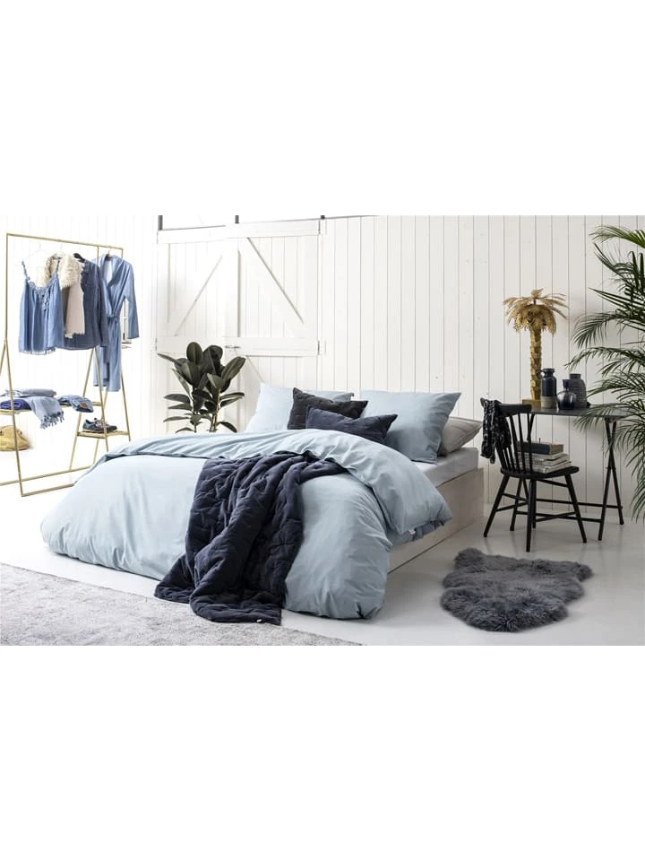 Walra Bettwäsche-Set "Vintage" In Hellblau – Bild 3